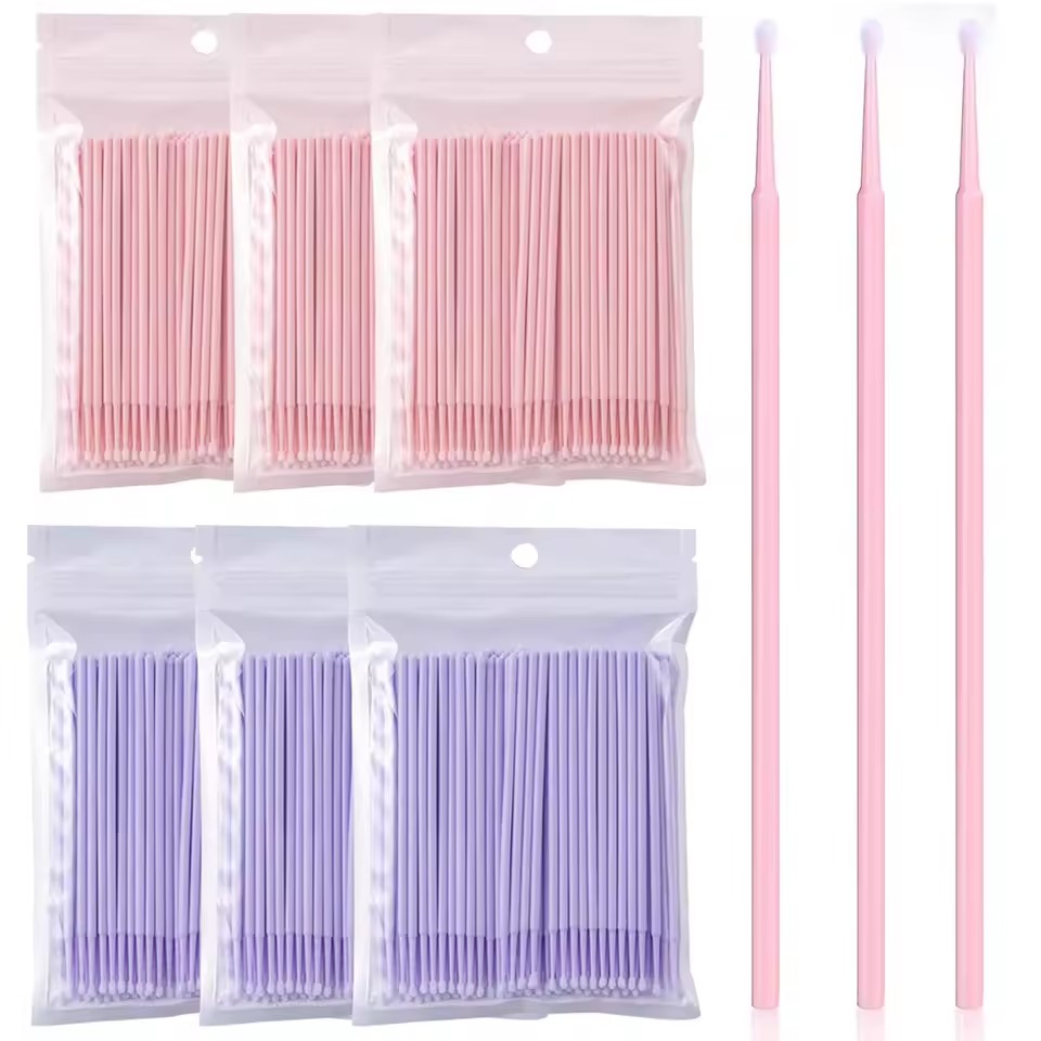 Eyelash Extension Cleaning - 100 Unidades/Pacote de Micro Escovas Flexíveis