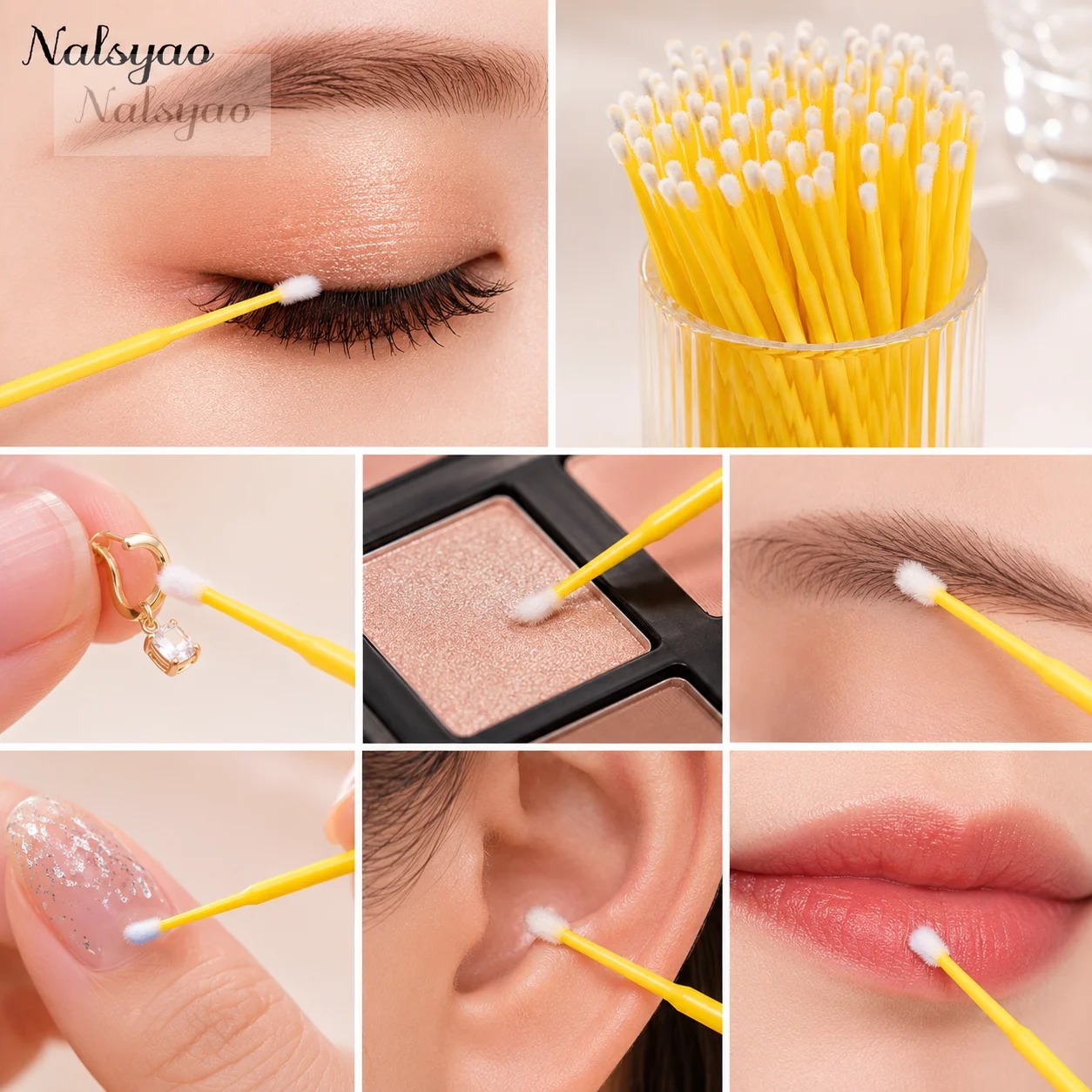 500 Unidades de Aplicadores pa - Eyelash Extension Cleaning avaliação e preço