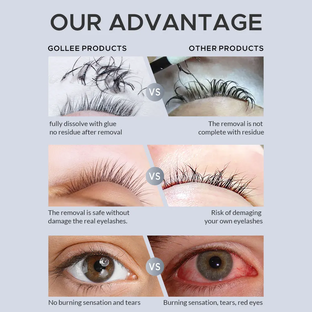 Gollee 5/10 PCS Creme Removedo - Sensitive Lash Glue avaliação e preço